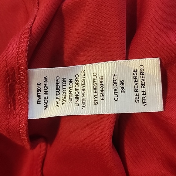 City Studio Red Lace Sleeveless Dress - Picture 7 of 8